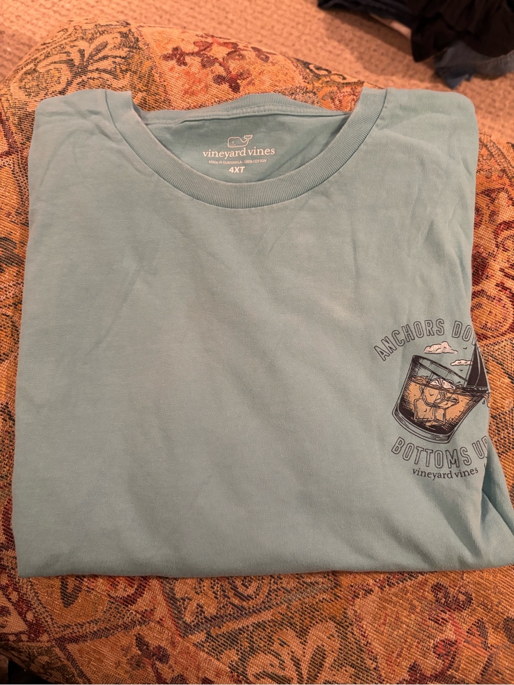 Vineyard Vines Light Blue Short-Sleeve Graphic Pocket Tee